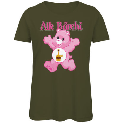 Alk Bärchi - Glücksbärchi - Damen Premium Bio T-Shirt Khaki