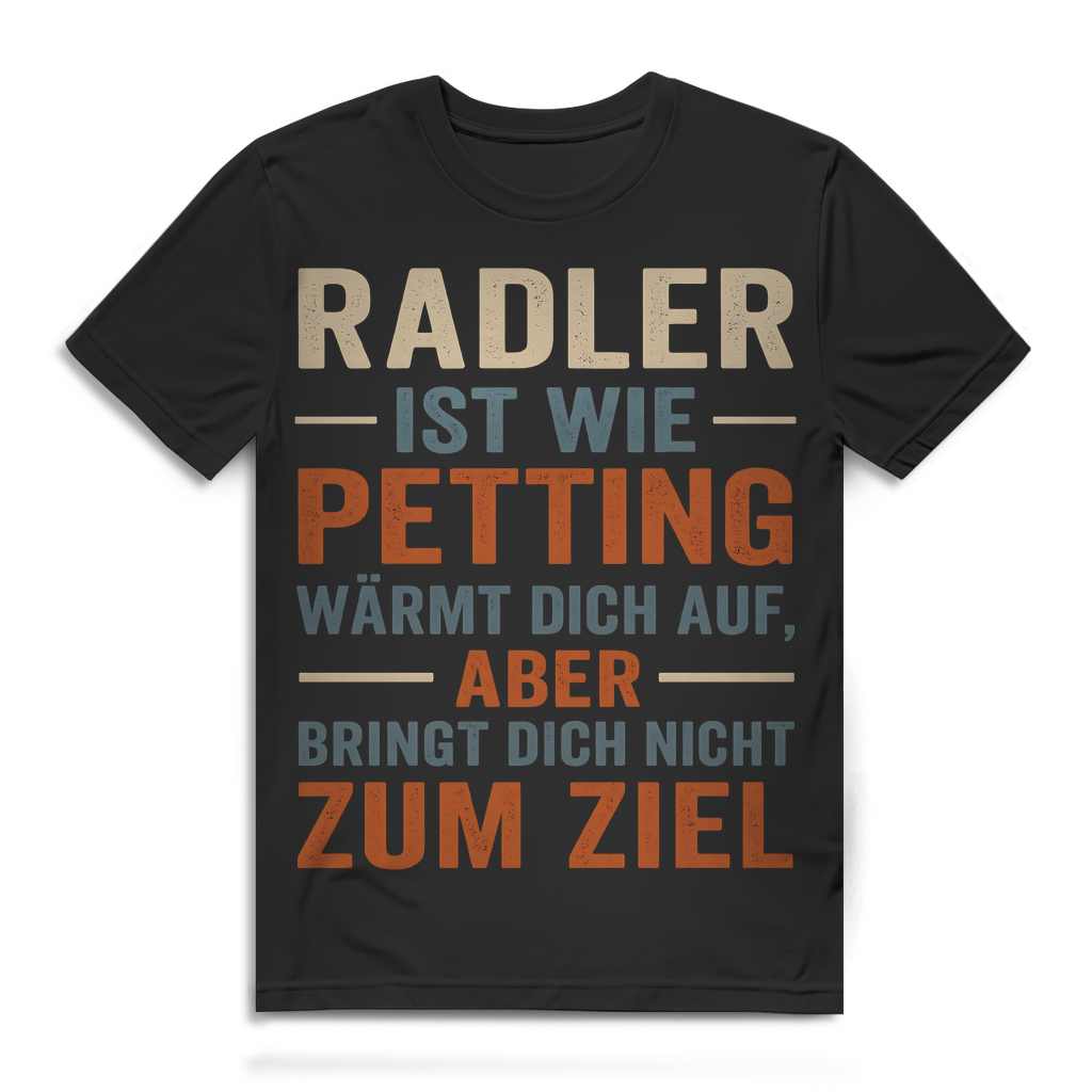 Radler ist wie Petting - Herren Premium Bio T-Shirt Black