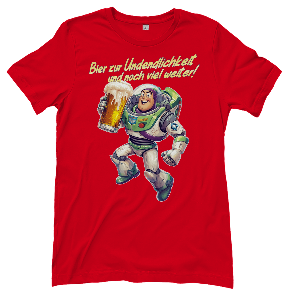 Bier zur Unendlichkeit und noch viel weiter - Buzz Lightyear Toy Story - Damenshirt Red