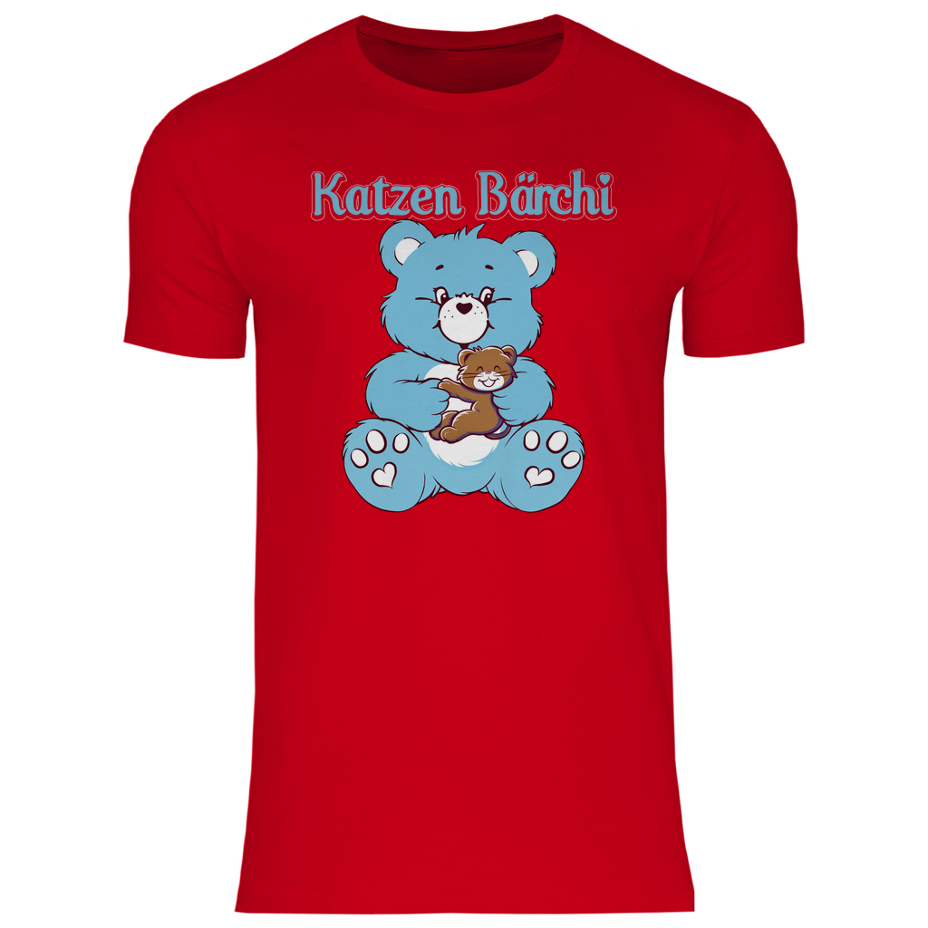 Katzen Bärchi - Glücksbärchi - Herren Shirt Red