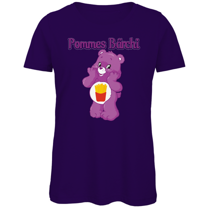 Pommes Bärchi - Glücksbärchi - Damen Premium Bio T-Shirt Urban Purple