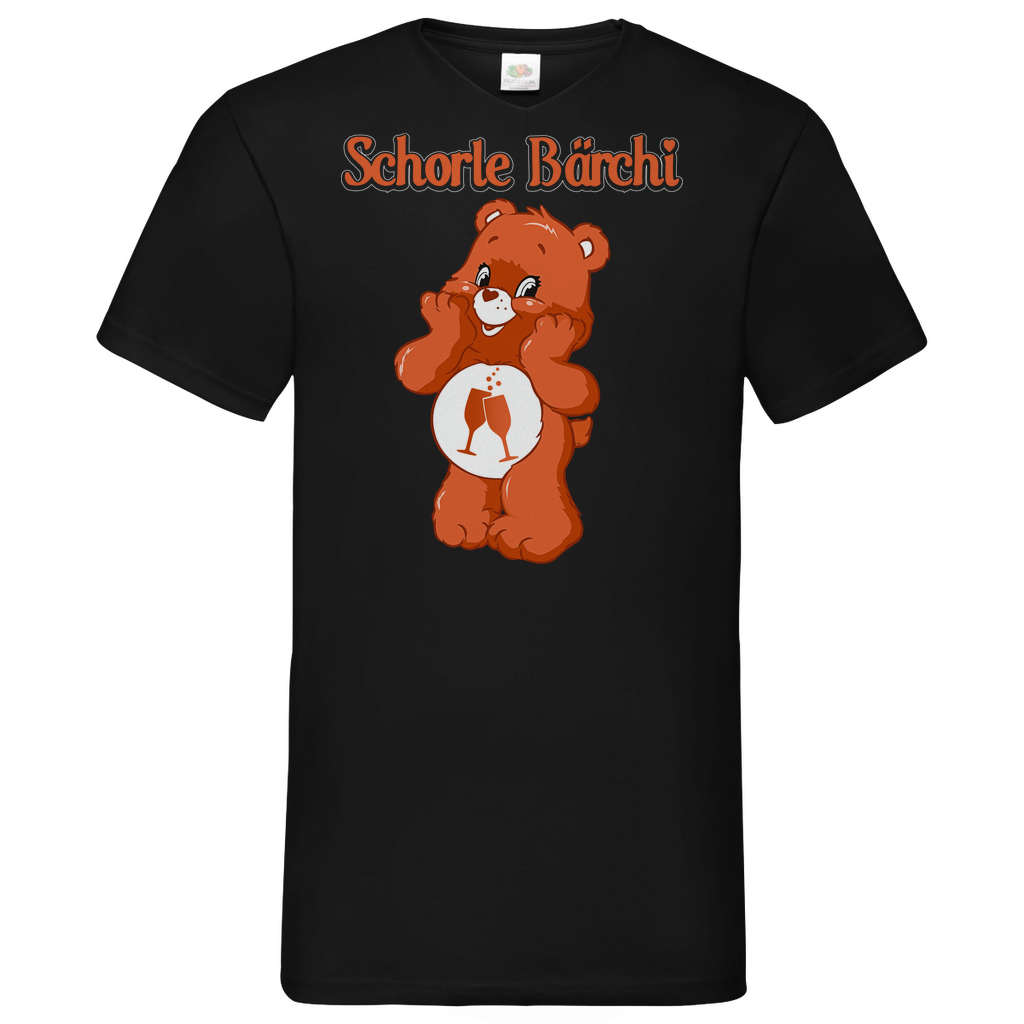 Schorle Bärchi - Glücksbärchi - Herren V-Neck Shirt