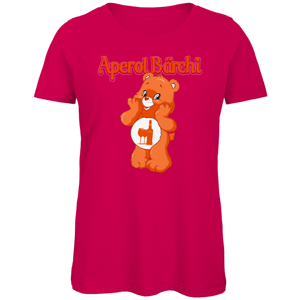 Aperol Bärchi - Glücksbärchi - Damen Premium Bio T-Shirt Fuchsia