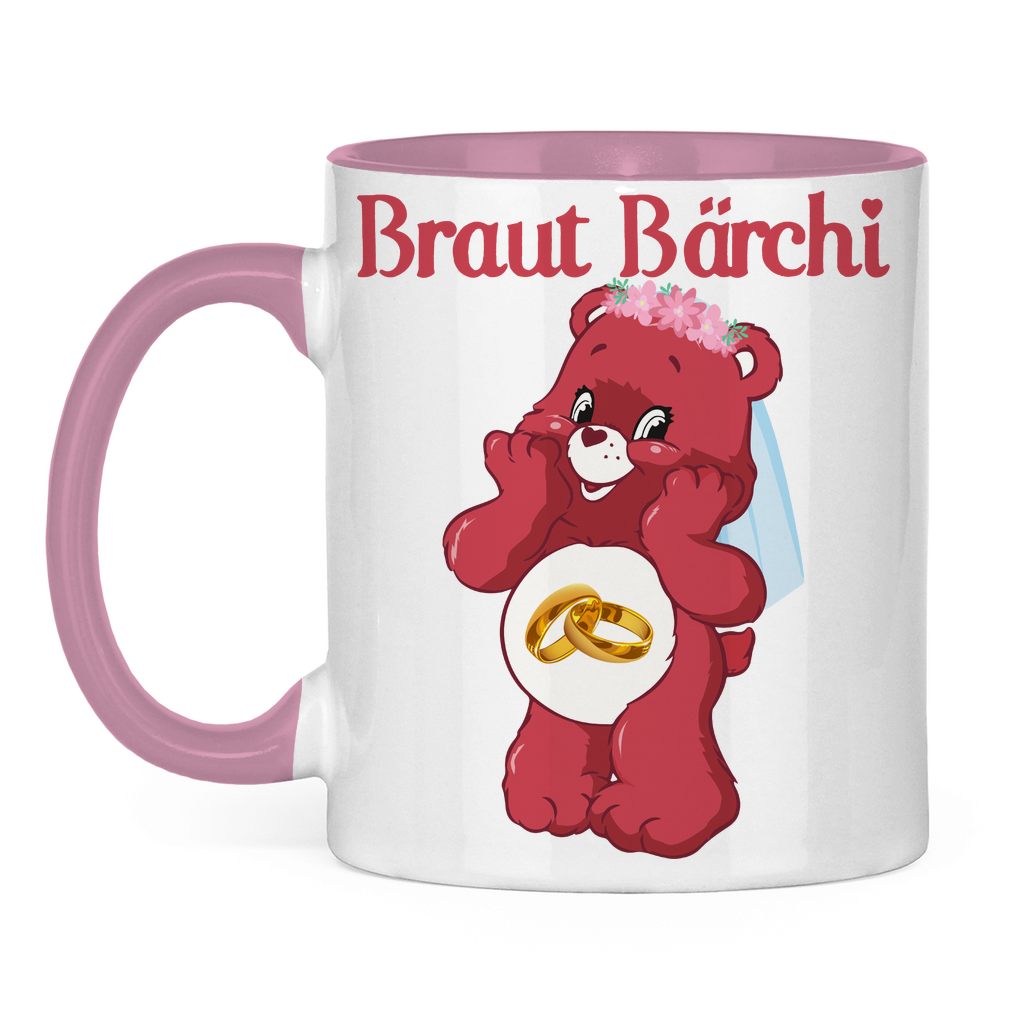 Braut Bärchi - Glücksbärchi - Tasse zweifarbig