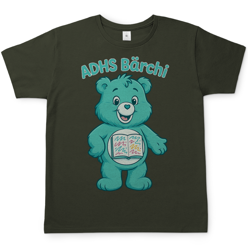 ADHS Bärchi - Glücksbärchi - Herren T-Shirt Urban Khaki