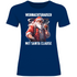 Weihnachtsrausch mit Santa Clause - Damenshirt Navy