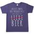 Alles was du brauchst ist Bier - Herren Shirt Millennial Lilac