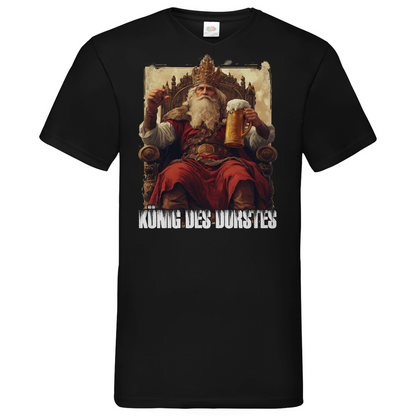 König des Durstes - Herren V-Neck Shirt Black