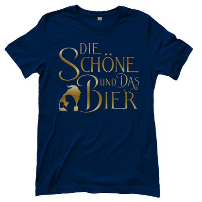 Die Schöne und das Biest Bier - Damenshirt Navy