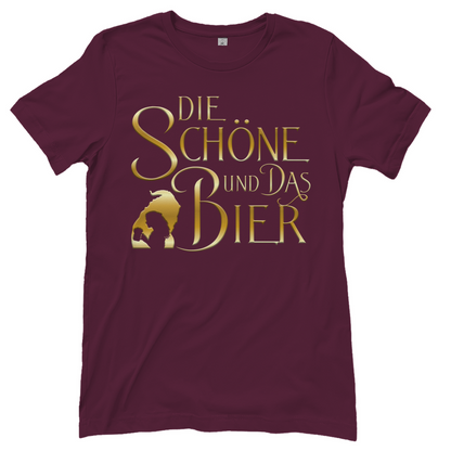 Die Schöne und das Biest Bier - Damenshirt Burgundy