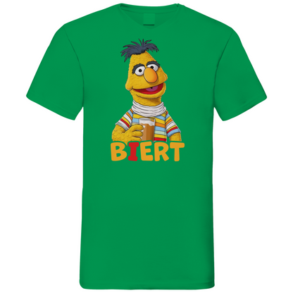Sesamstraße - Bert Biert - Herren V-Neck Shirt Kelly Green