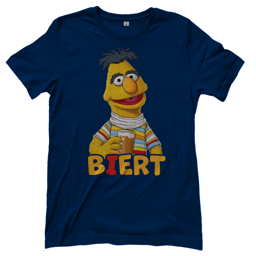 Sesamstraße - Bert Biert - Damenshirt Navy