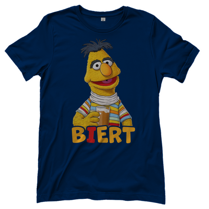 Sesamstraße - Bert Biert - Damenshirt Navy