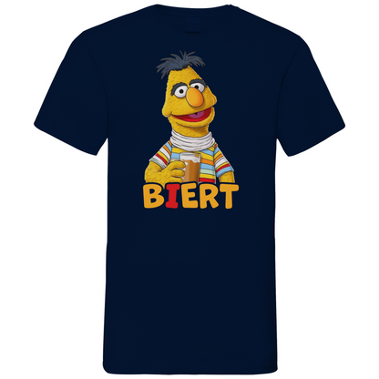 Sesamstraße - Bert Biert - Herren V-Neck Shirt Navy