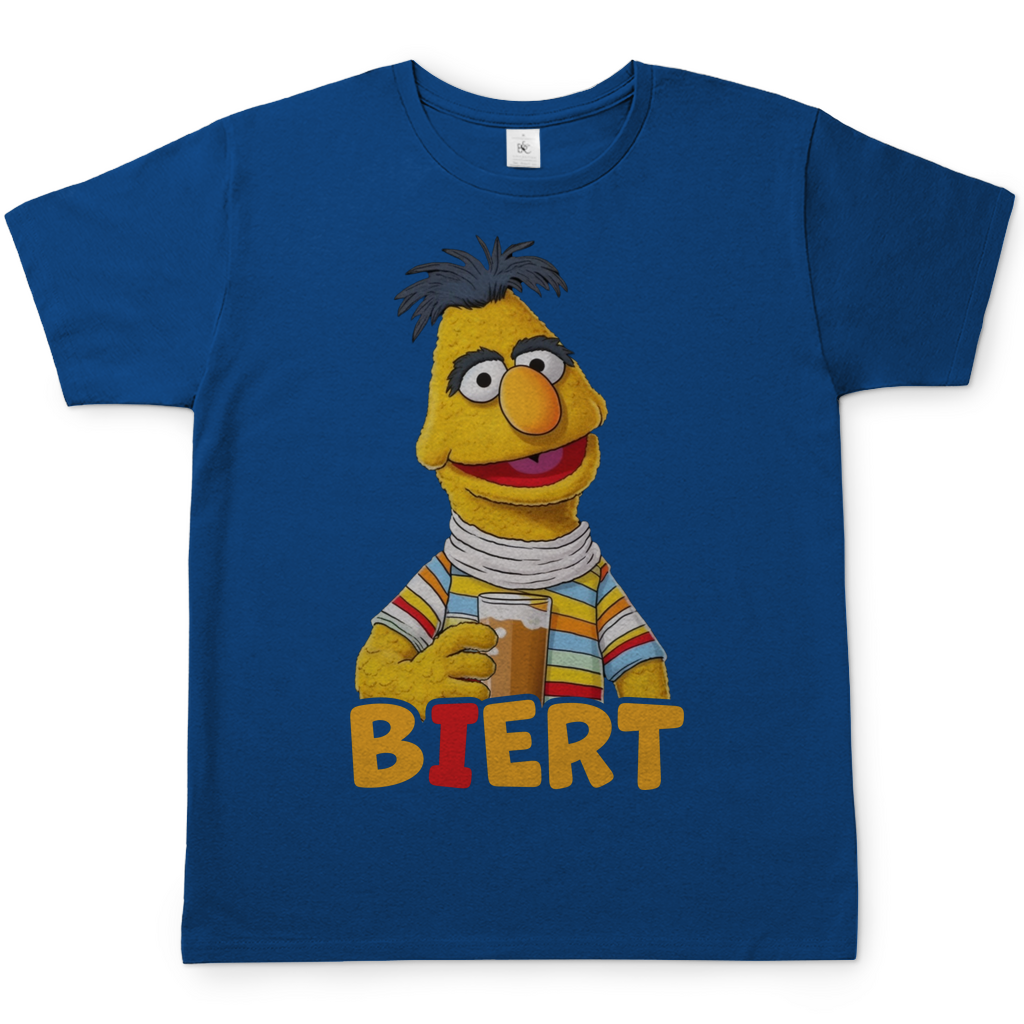Sesamstraße - Bert Biert - Herren Shirt Royal Blue