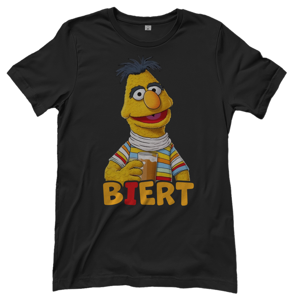 Sesamstraße - Bert Biert - Damenshirt Black