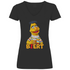 Sesamstraße - Bert Biert - V-Neck Damenshirt Black