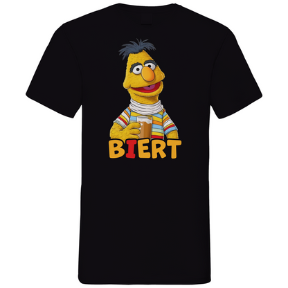 Sesamstraße - Bert Biert - Herren V-Neck Shirt Black