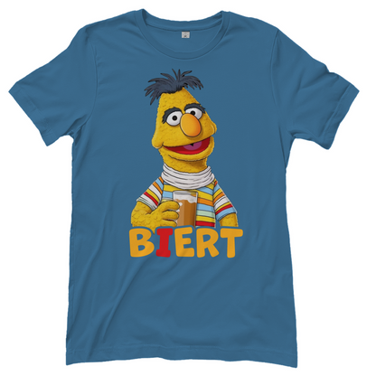 Sesamstraße - Bert Biert - Damenshirt Stone Blue