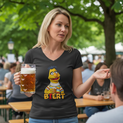 Sesamstraße - Bert Biert - V-Neck Damenshirt