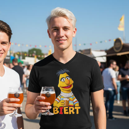 Sesamstraße - Bert Biert - Herren V-Neck Shirt