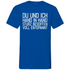 Du und ich Hand in Hand - Herren V-Neck Shirt Royal Blue