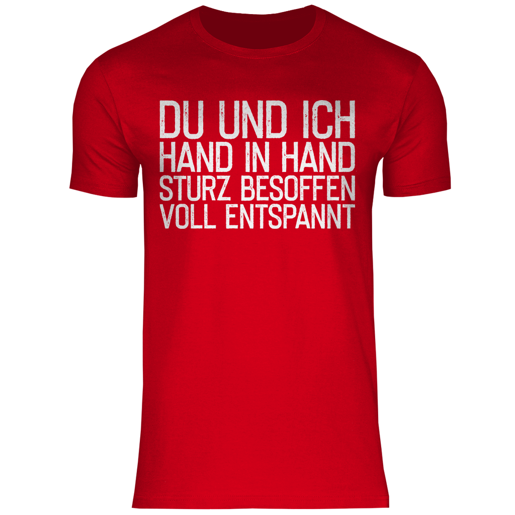 Du und ich Hand in Hand - Herren Shirt Red