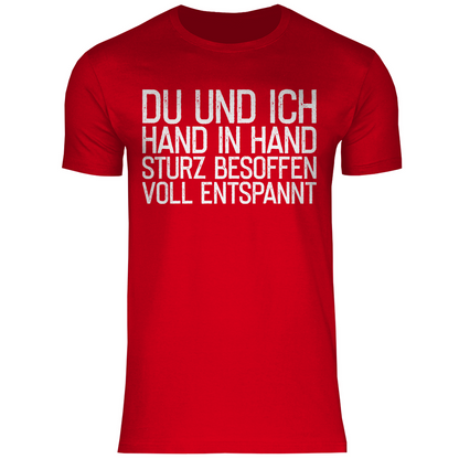 Du und ich Hand in Hand - Herren Shirt Red