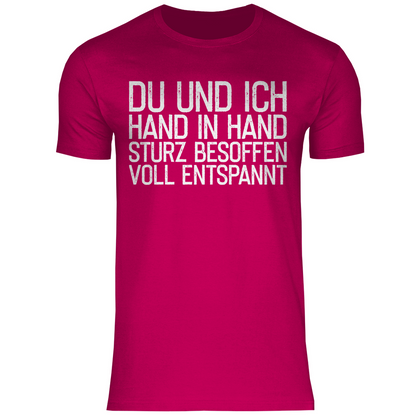 Du und ich Hand in Hand - Herren Shirt Sorbet