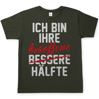Ich bin ihre besoffene Hälfte - Herren Shirt Urban Khaki