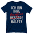 Ich bin ihre besoffene Hälfte - Damenshirt Navy