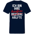 Ich bin ihre besoffene Hälfte - Herren V-Neck Shirt Navy