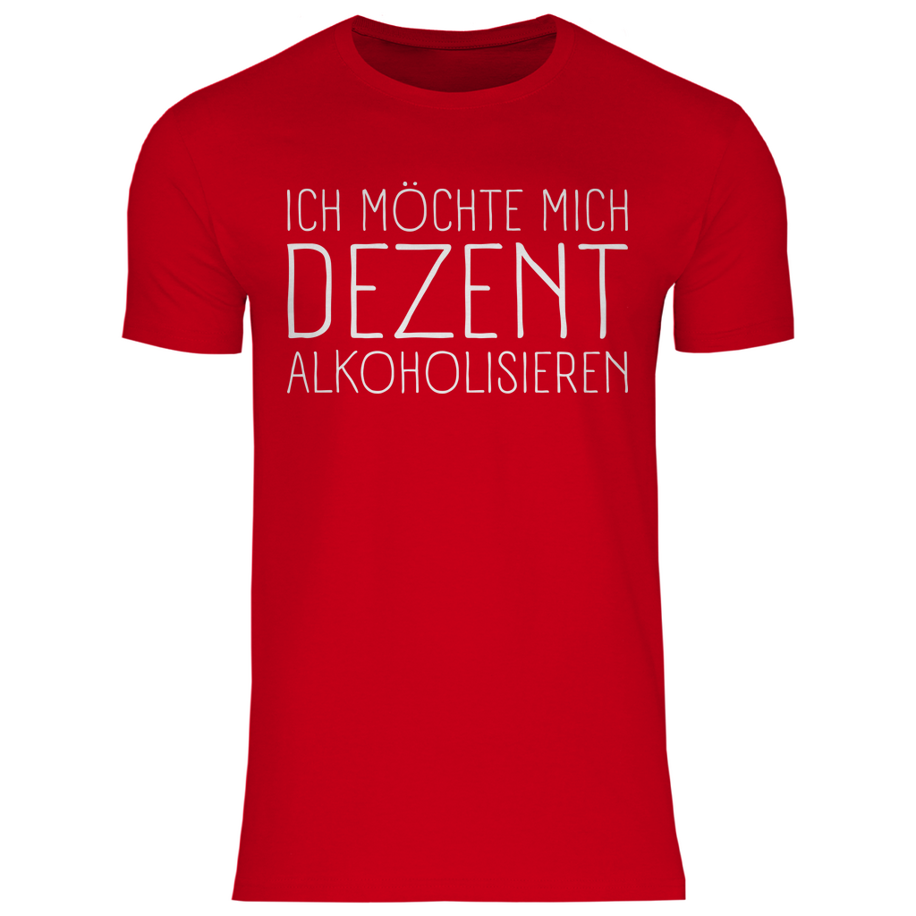 Ich möchte mich dezent alkoholisieren - Herren Shirt Red