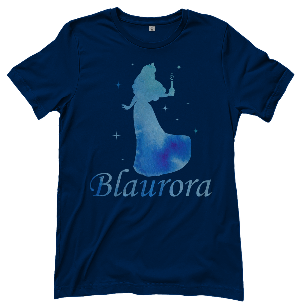 Blaurora - Prinzessin Aquarell - Damenshirt Navy
