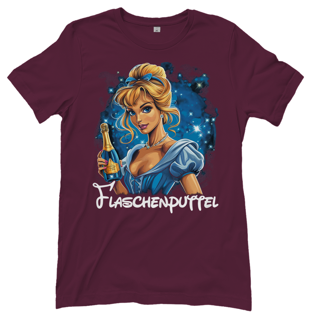 Flaschenputtel Retro - Damenshirt Burgundy