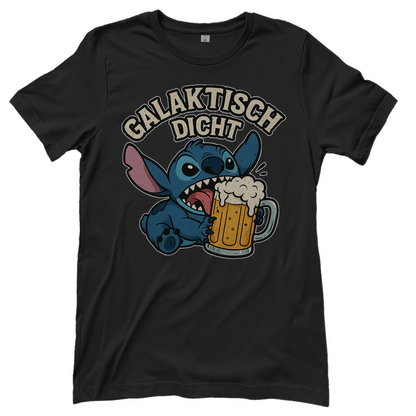 Stitch Galaktisch Dicht Bier Alien - Damen T-Shirt