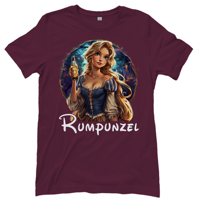 Rumpunzel Retro - Damenshirt Burgundy