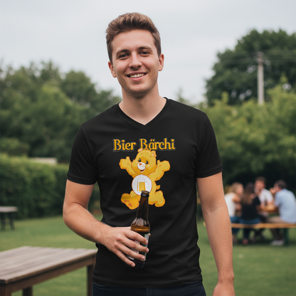 Bier Bärchi - Glücksbärchi - Herren V-Neck Shirt
