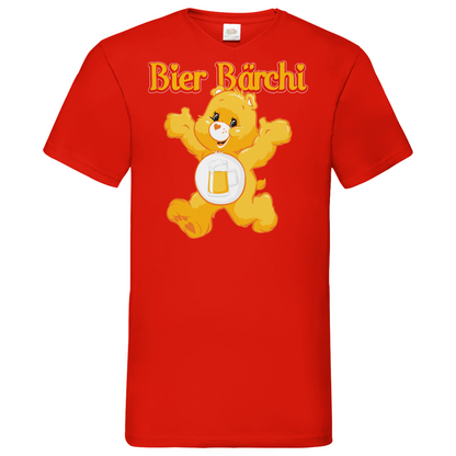 Bier Bärchi - Glücksbärchi - Herren V-Neck Shirt Red