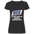 Bier du bist nicht du wenn du nüchtern bist - V-Neck Damenshirt Black