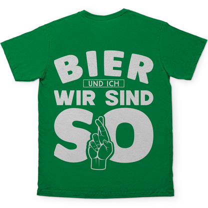 Bier und ich wir sind so - Herren Shirt Kelly Green
