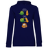 Bier Fusion - Damen Hoodie Navy Blue