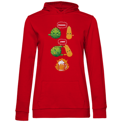 Bier Fusion - Damen Hoodie Red