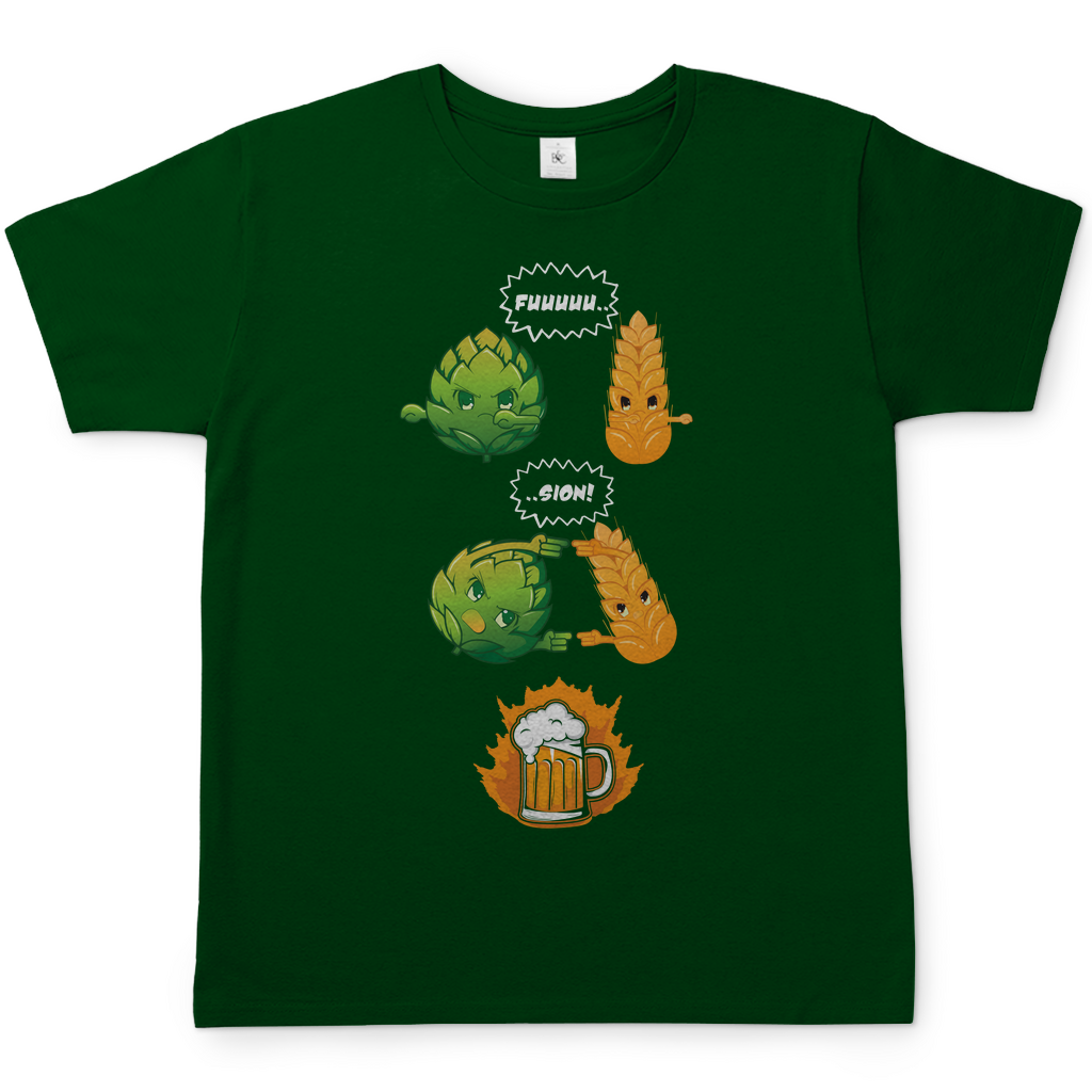 Bier Fusion - Herren Shirt Bottle Green