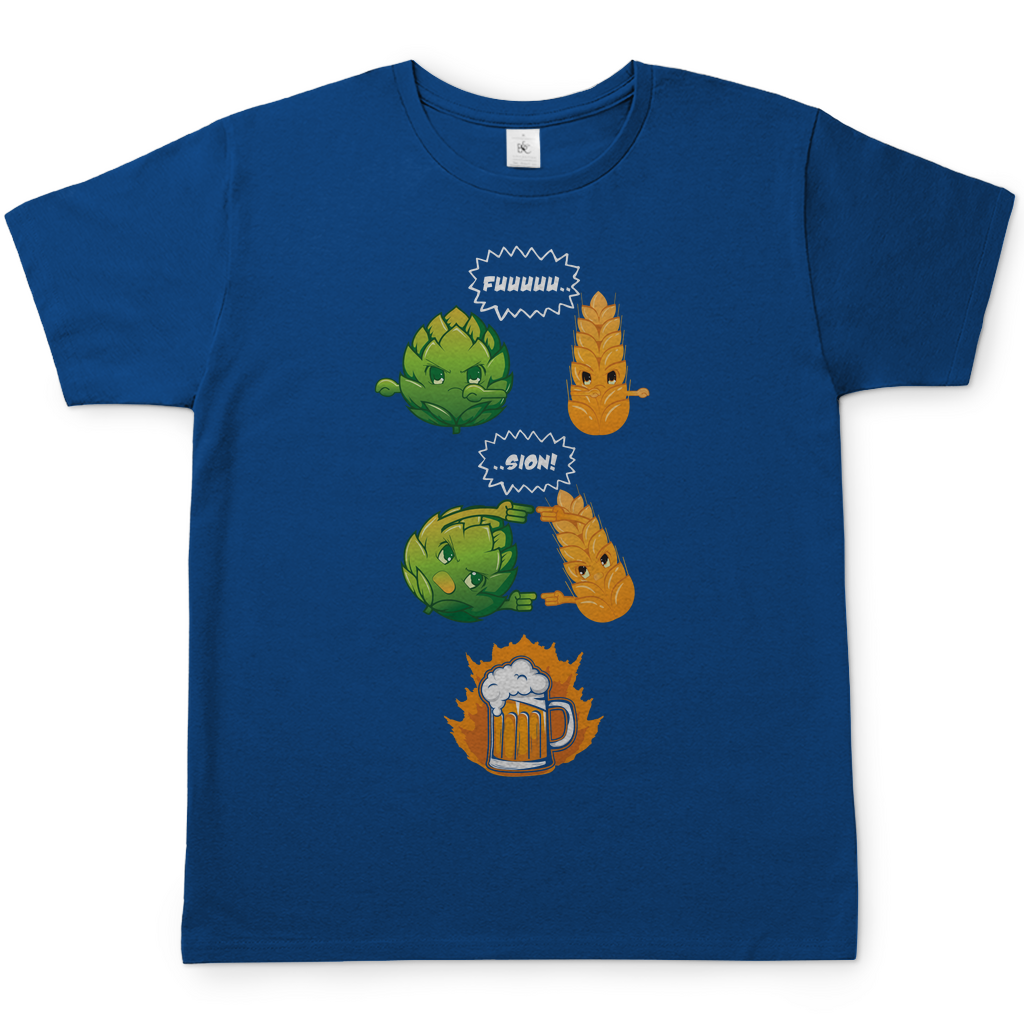 Bier Fusion - Herren Shirt Royal Blue