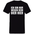 Ich bin nur wegen dem Bier hier - Herren V-Neck Shirt Black