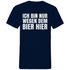 Ich bin nur wegen dem Bier hier - Herren V-Neck Shirt Navy