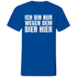 Ich bin nur wegen dem Bier hier - Herren V-Neck Shirt Royal Blue