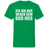 Ich bin nur wegen dem Bier hier - Herren V-Neck Shirt Kelly Green
