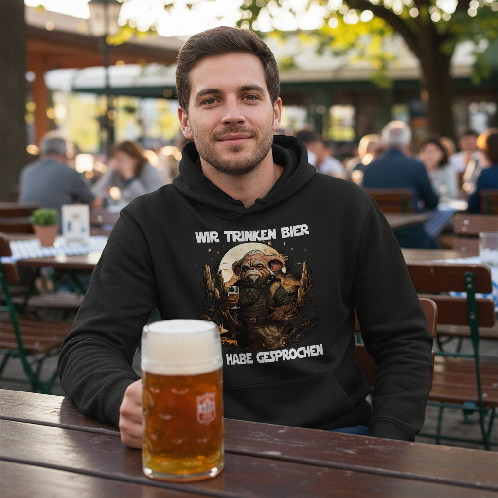 Wir trinken Bier ich habe gesprochen - Mandalorian - Unisex Hoodie